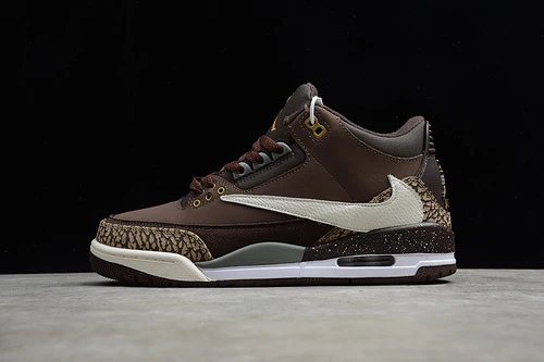 AIR JORDAN 3 RETRO TINKER NRG DARK BROWN/GOLD-BEIGE - Soul Replicas