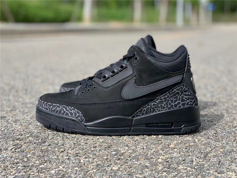 AIR JORDAN 3 TINKER BLACK CAT BLACK/BLACK/BLACK - Soul Replicas
