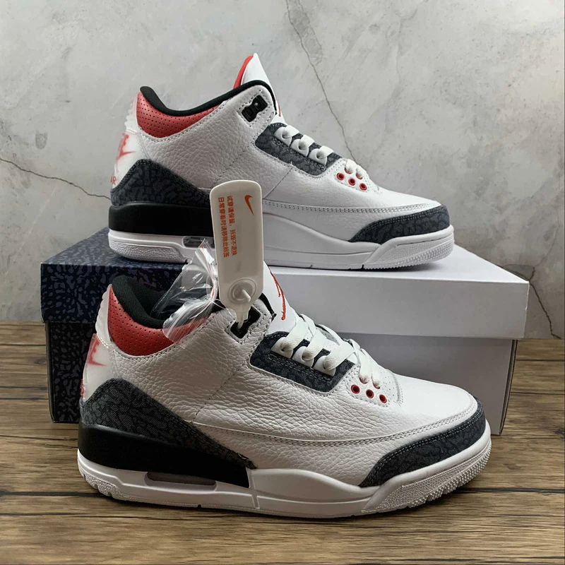 AIR JORDAN 3 RETRO DENIM SE FIRE RED WHITE/FIRE RED/BLACK - Soul Replicas