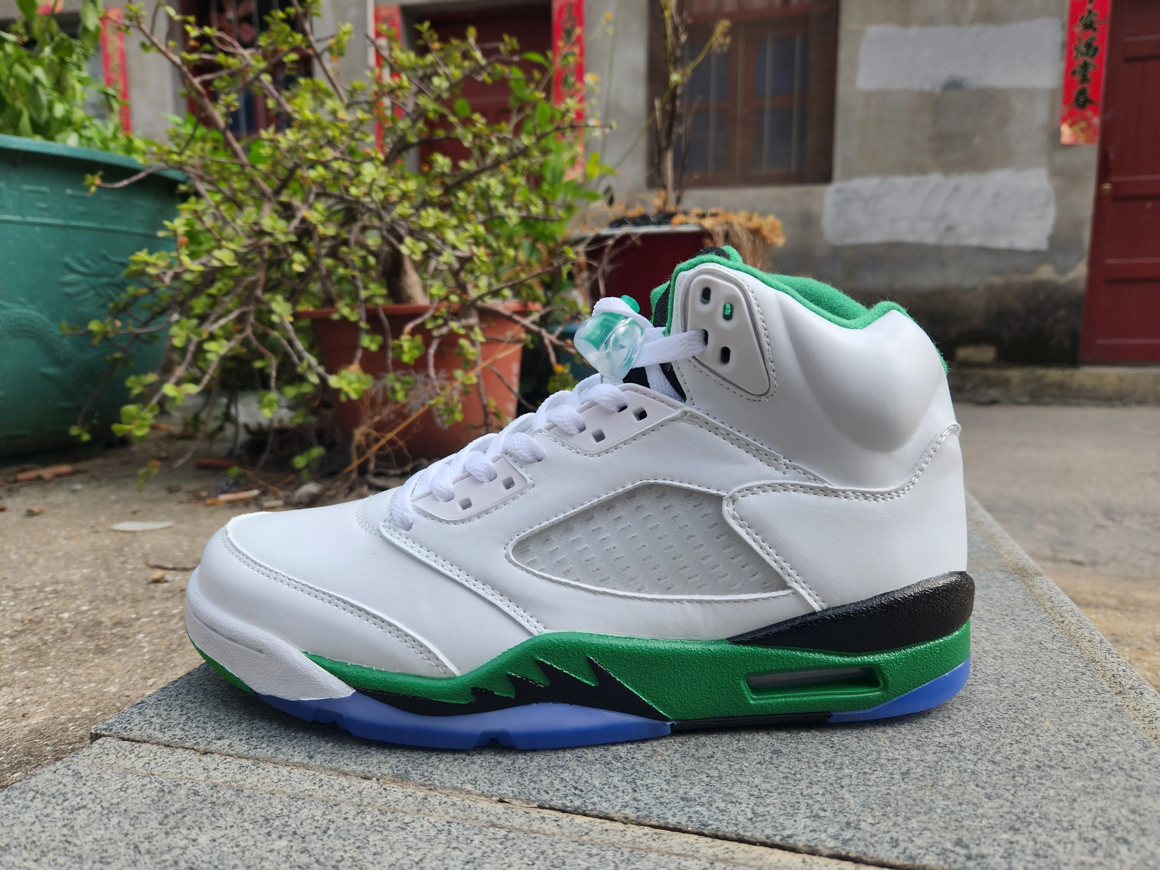 Jordan 5 white, green and black - Soul Replicas