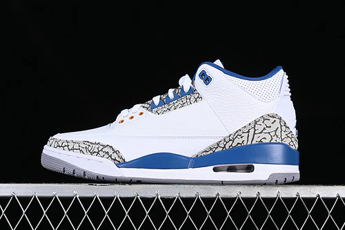 AIR JORDAN RETRO 3 WHITE/GREY/BLACK/BLUE - Soul Replicas