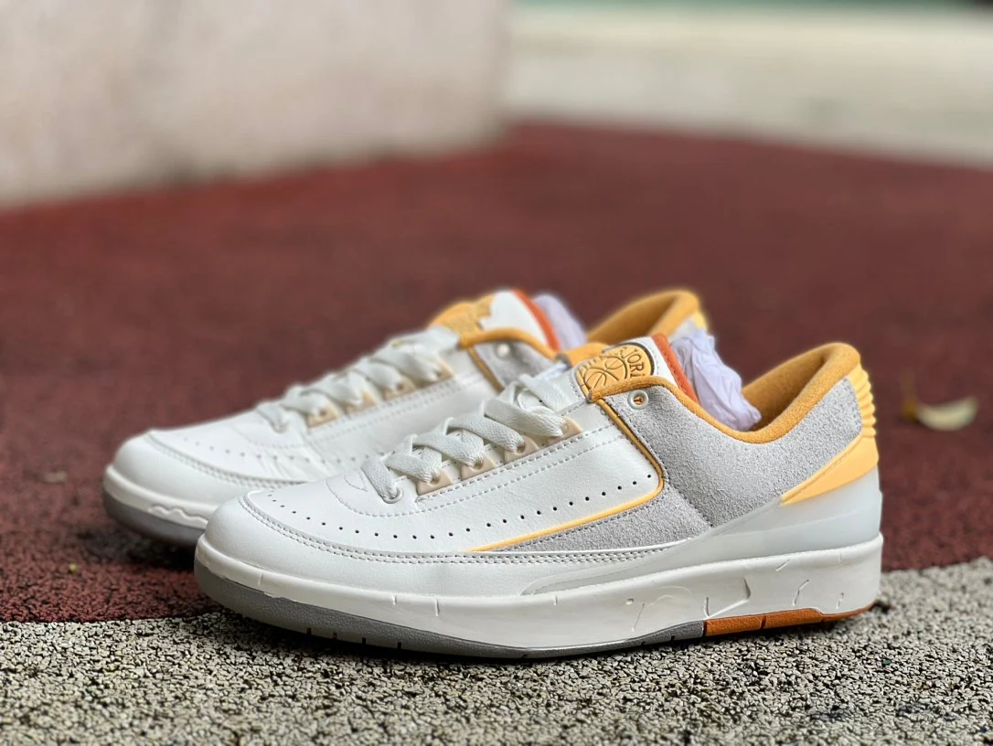 Air Jordan 2 Low Grey/White/Orange - Soul Replicas