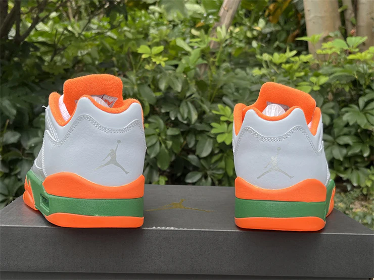 JORDAN 5 Low White/Orange/Green - Soul Replicas