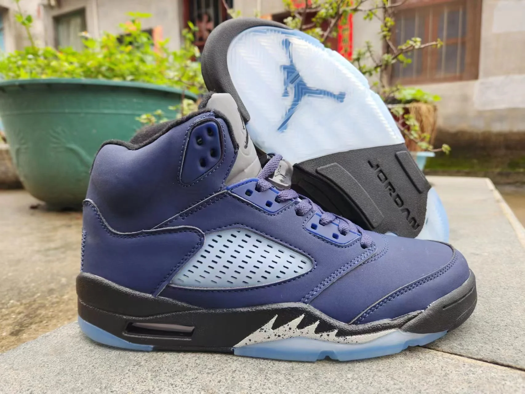 Jordan 5 blue and black - Soul Replicas