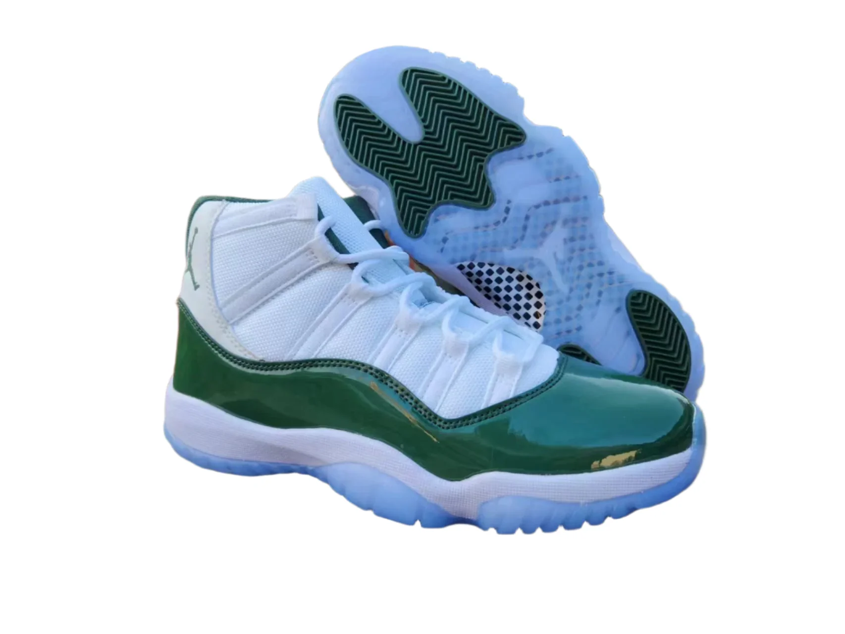 JORDAN 11 Green and White - Soul Replicas