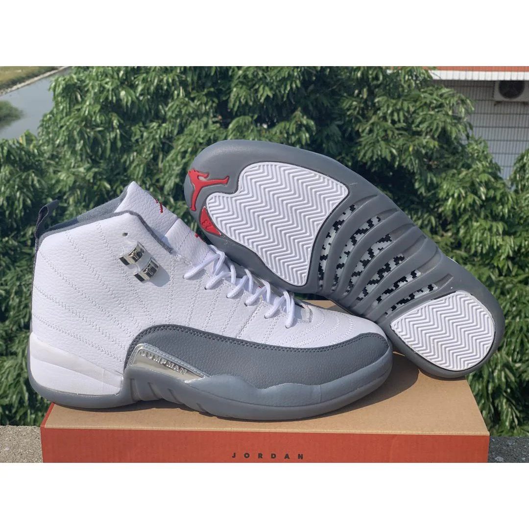 JORDAN 12 RETRO x WHITE DARK GREY - Soul Replicas