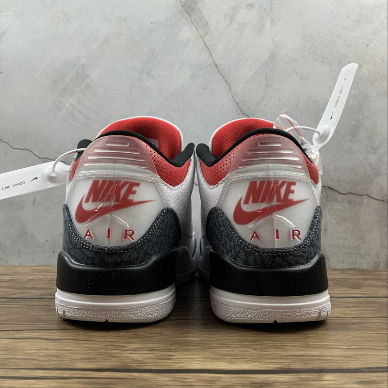 AIR JORDAN 3 RETRO DENIM SE FIRE RED WHITE/FIRE RED/BLACK - Soul Replicas