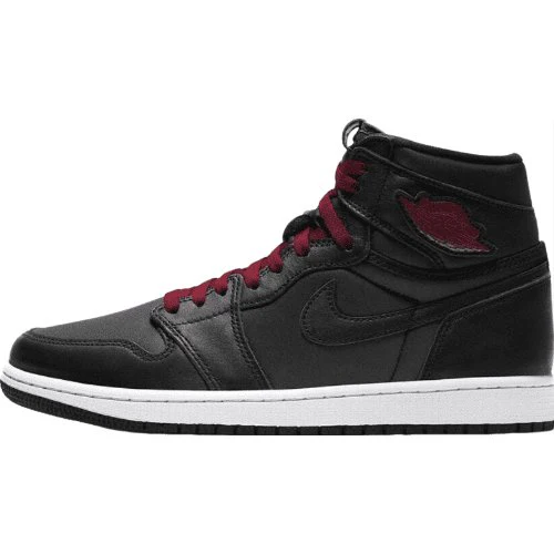 JORDAN 1 RETRO HIGH x BLACK SATIN GYM RED - Soul Replicas