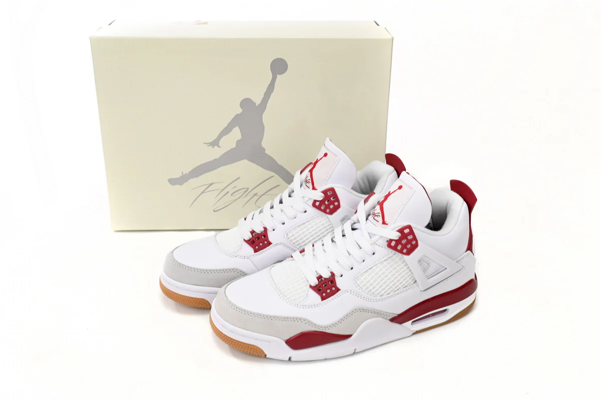 Air Jordan 4 White Red - Soul Replicas