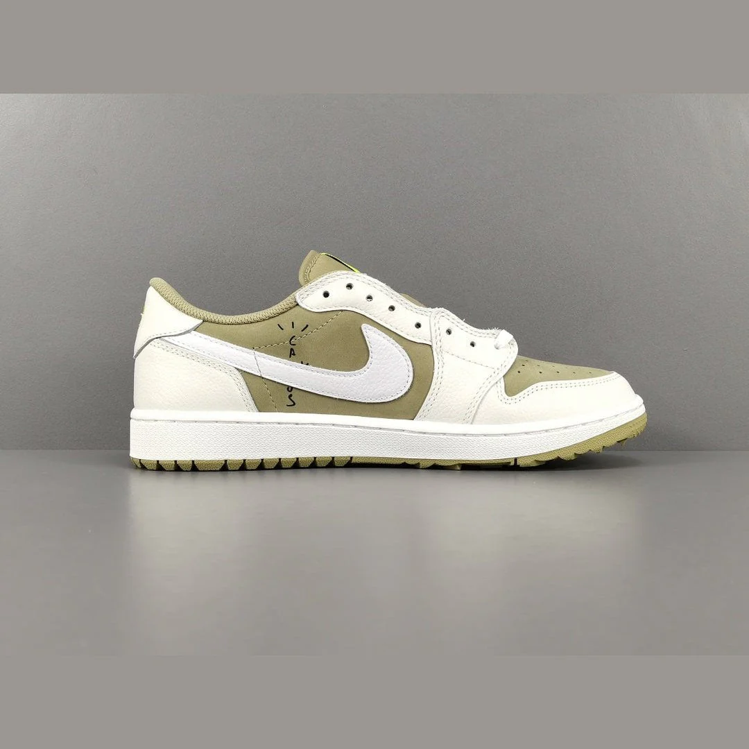 JORDAN 1 LOW GOLF x TRAVIS SCOTT NEUTRAL OLIVE - Soul Replicas