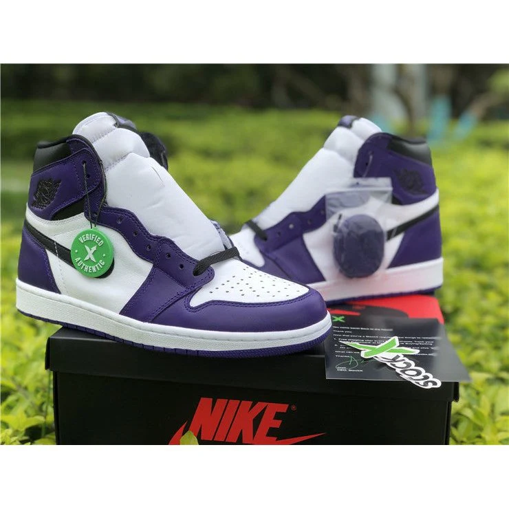 JORDAN 1 HIGH x COURT PURPLE WHITE - Soul Replicas