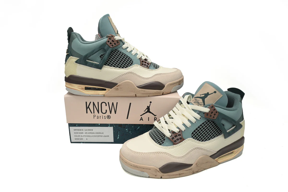 Air Jordan 4 Retro Blue Grey Brown - Soul Replicas
