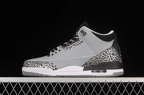 AIR JORDAN 3 RETRO WOLF GREY/BLACK/WHITE - Soul Replicas