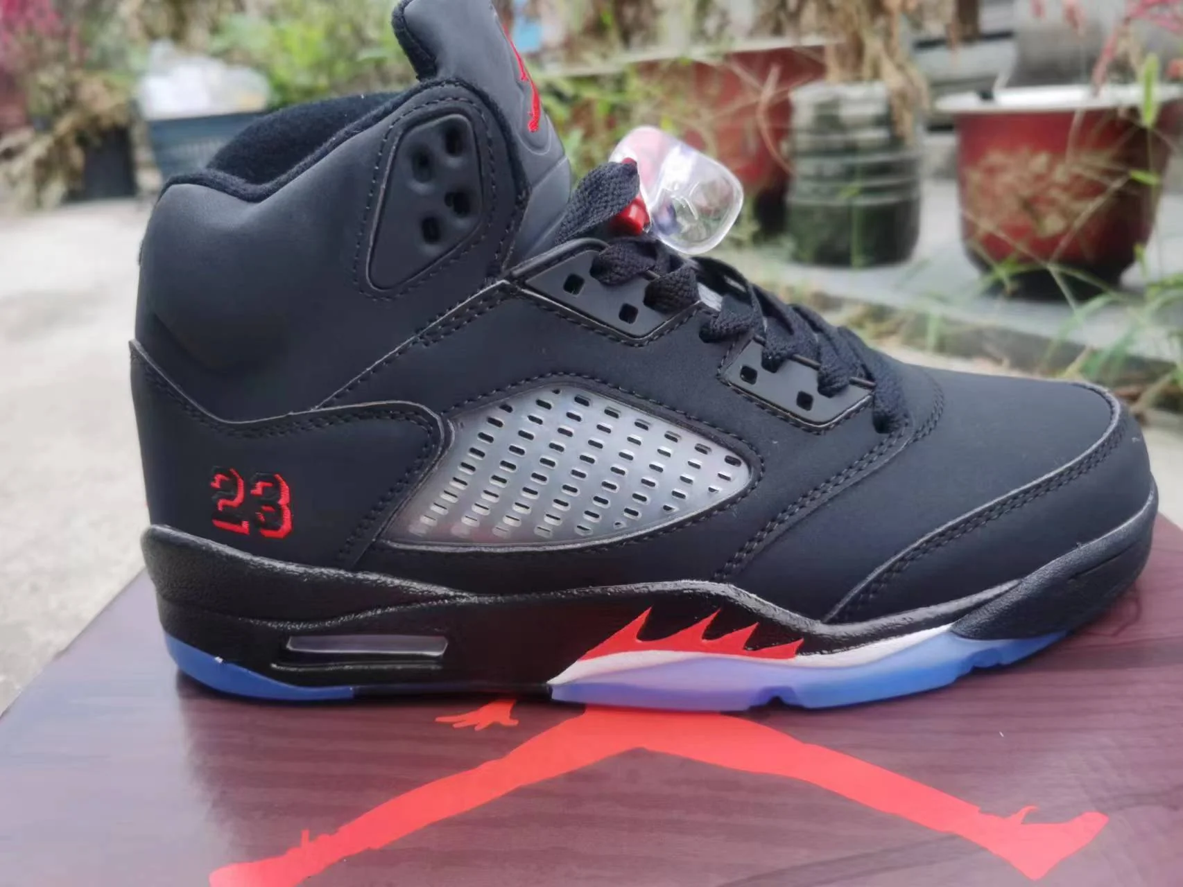 Jordan 5 Black and Red - Soul Replicas