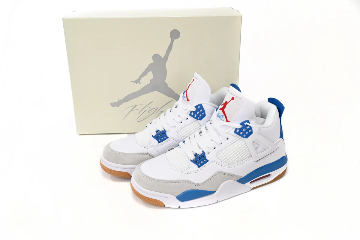 Air Jordan 4 White Blue - Soul Replicas