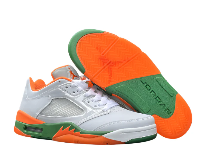 JORDAN 5 Low White/Orange/Green - Soul Replicas