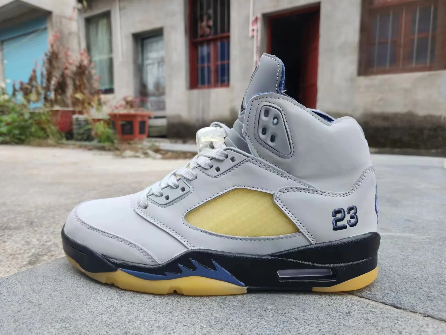 Jordan 5 Gray and Yellow - Soul Replicas