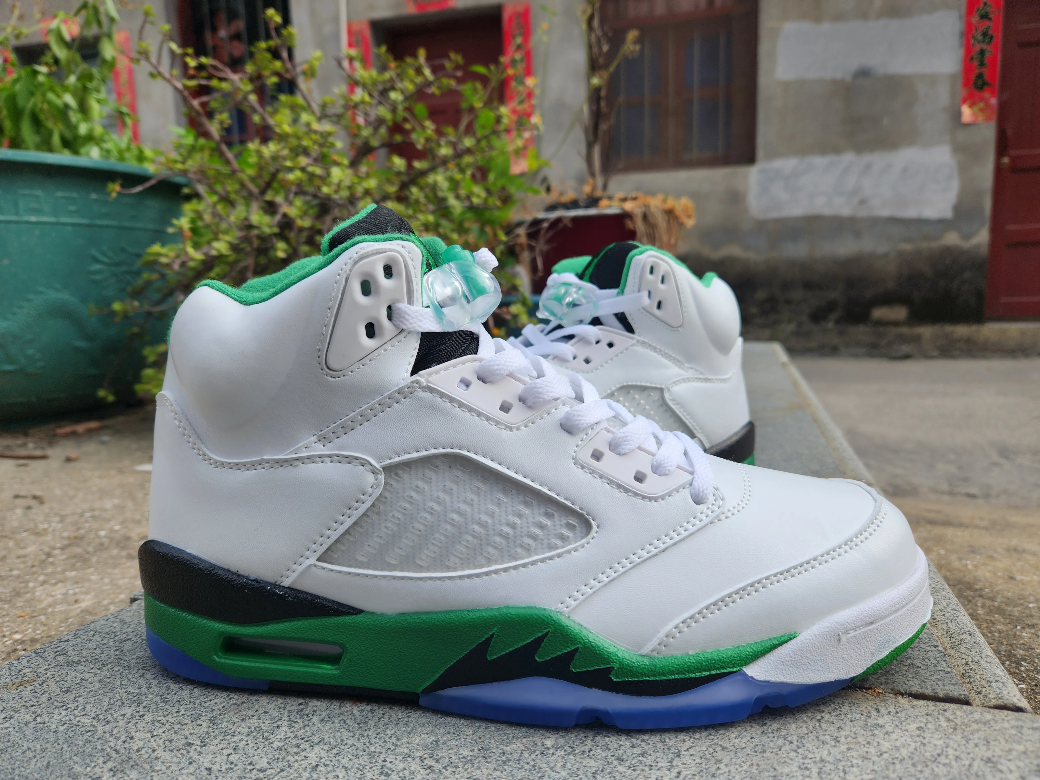 Jordan 5 white, green and black - Soul Replicas