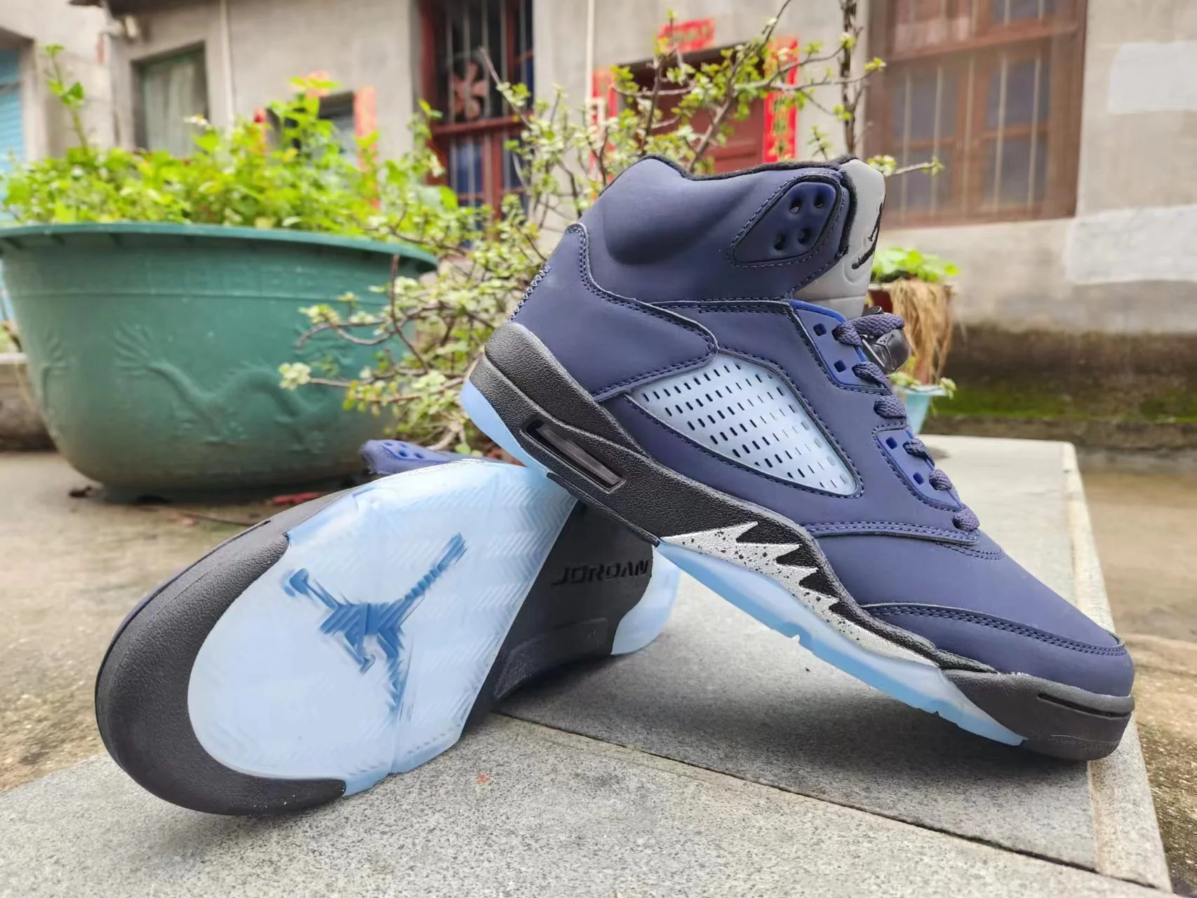 Jordan 5 blue and black - Soul Replicas