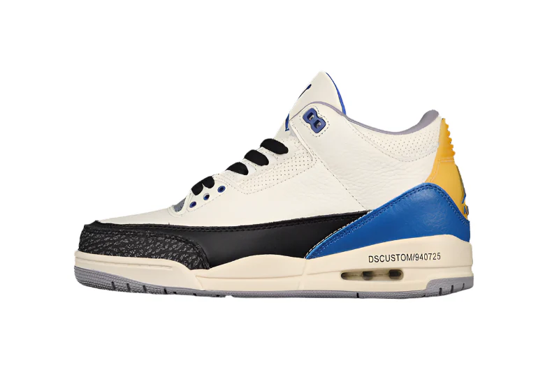 AIR JORDAN 3 RETRO UNC BEIGE/RACER BLUE/YELLOW - Soul Replicas