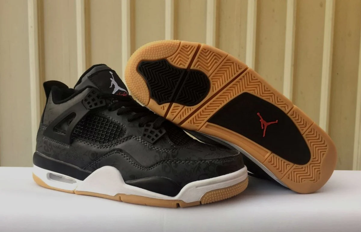 JORDAN 4 x LASER BLACK GUM - Soul Replicas