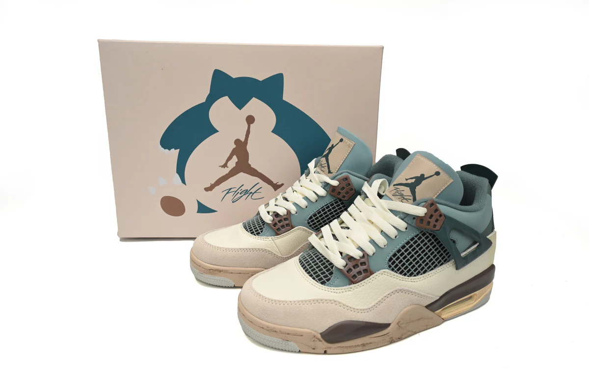 Air Jordan 4 Retro Blue Grey Brown - Soul Replicas
