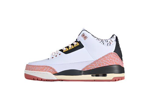 AIR JORDAN 3 RETRO GS WHITE/ANTHRACITE/RED STARDUST/SAIL/SATURN GOLD - Soul Replicas