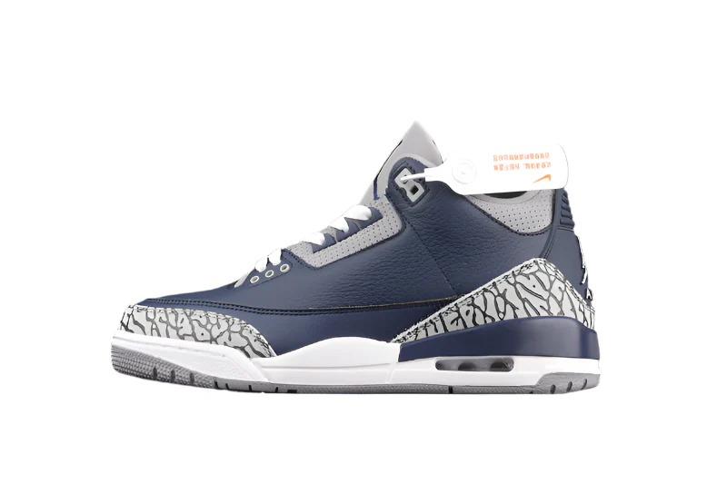 AIR JORDAN 3 RETRO GEORGETOWN MIDNIGHT NAVY/CEMENT GREY/WHITE - Soul Replicas