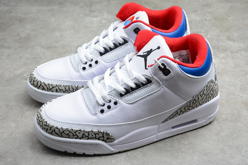 AIR JORDAN 3 SK NRG SEOUL KOREA WHITE/SOAR-ATOM RED - Soul Replicas