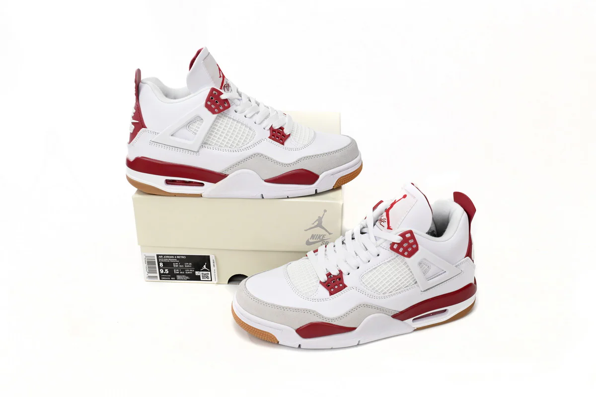 Air Jordan 4 White Red - Soul Replicas