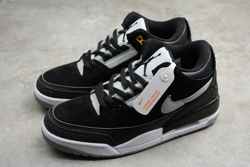 AIR JORDAN 3 TINKER BLACK/CEMENT GREY-METALLIC GOLD - Soul Replicas