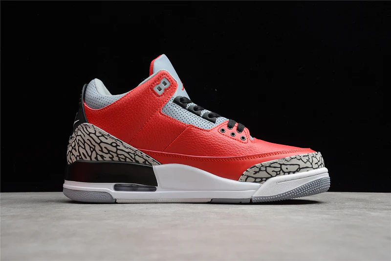 AIR JORDAN 3 RETRO SE UNITE FIRE RED/FIRE RED/CEMENT GREY/BLACK - Soul Replicas