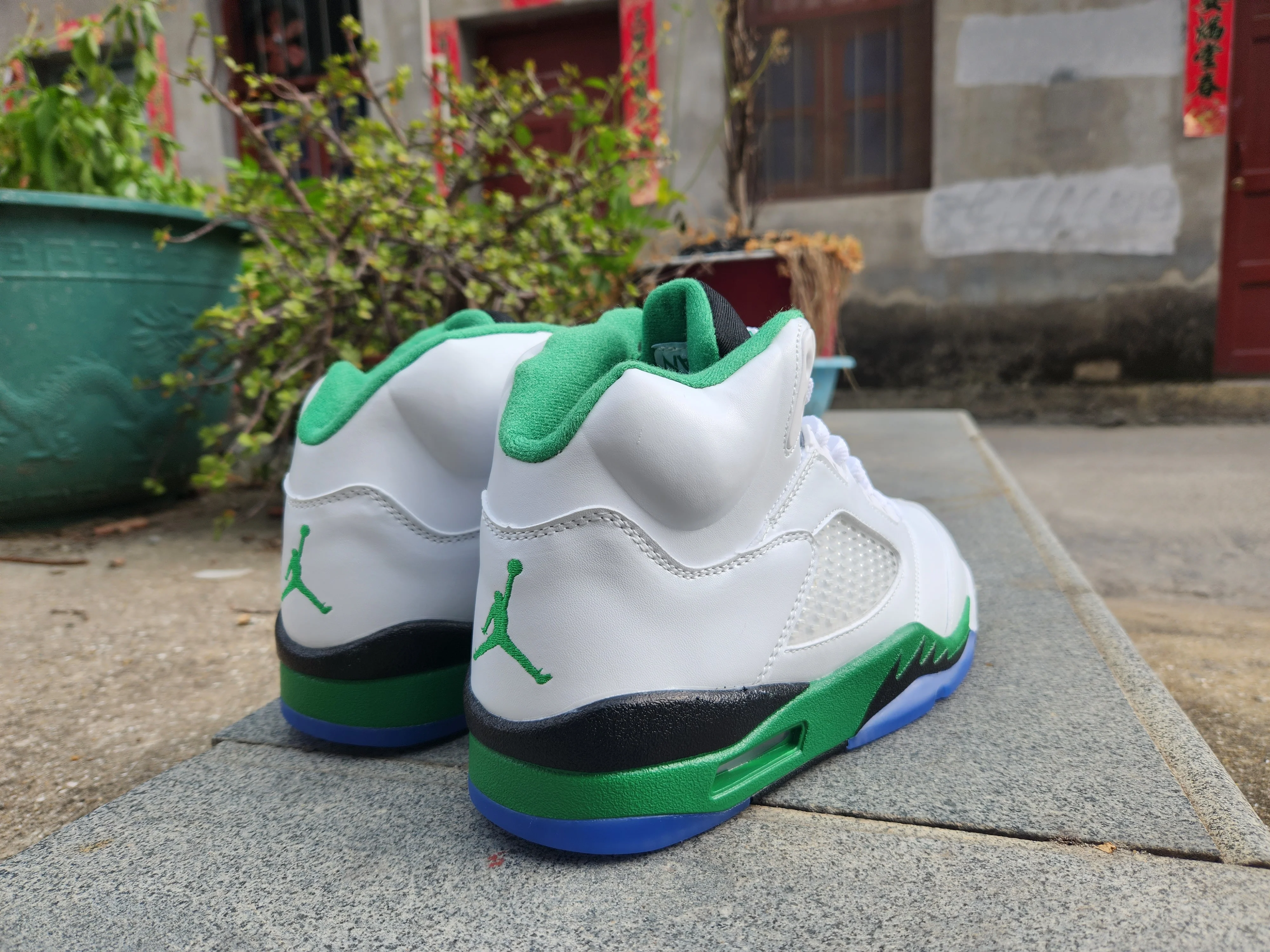 Jordan 5 white, green and black - Soul Replicas