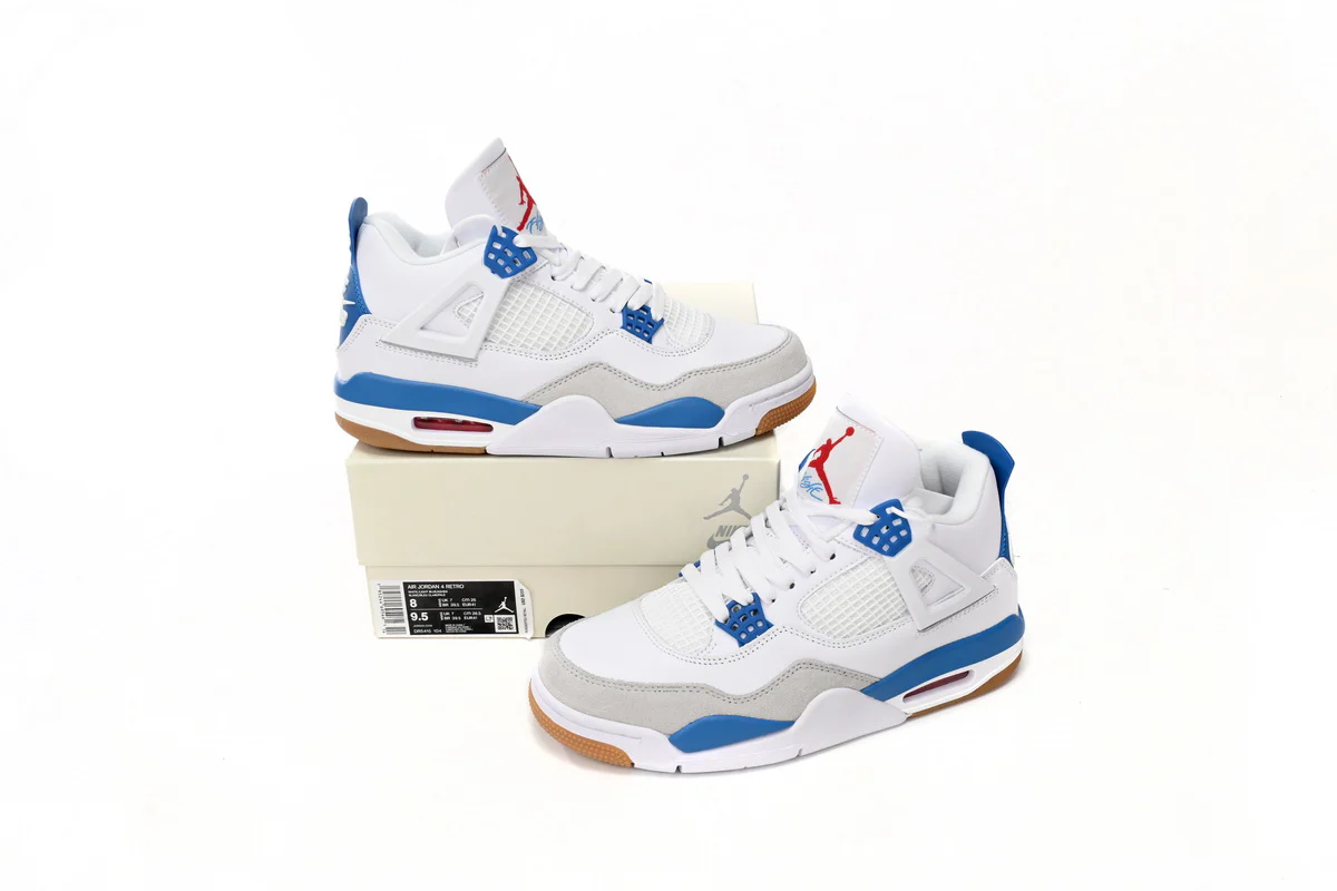 Air Jordan 4 White Blue - Soul Replicas