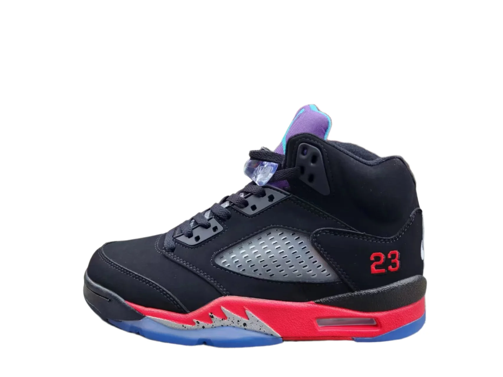 Jordan 5 black, red and purple - Soul Replicas
