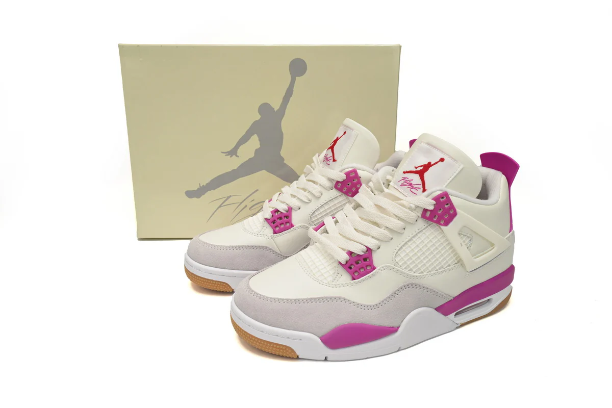 Air Jordan 4 White Purple Grey - Soul Replicas