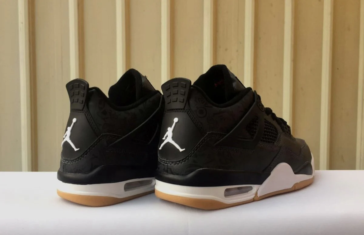 JORDAN 4 x LASER BLACK GUM - Soul Replicas