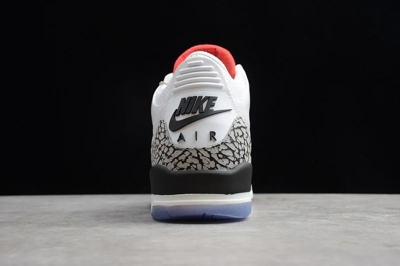 AIR JORDAN 3 RETRO FREE THROW LINE WHITE CEMENT WHITE/BLACK - Soul Replicas