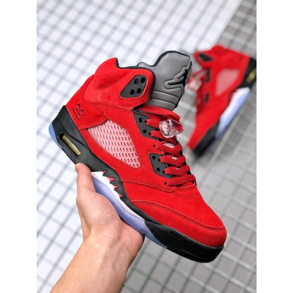 JORDAN 5 RETRO x RACING BULL RED - Soul Replicas