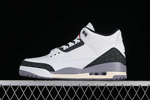 AIR JORDAN 3 RETRO CEMENT GREY WHITE/GREY/BLACK - Soul Replicas