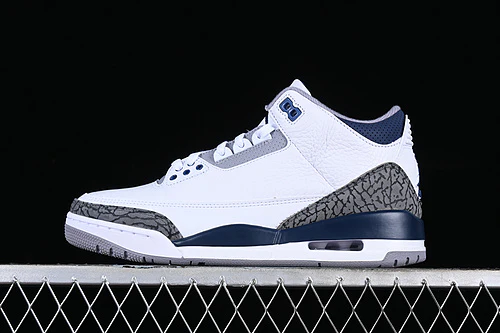 AIR JORDAN 3 RETRO MIDNIGHT NAVY WHITE/BLACK/GREY/BLUE - Soul Replicas