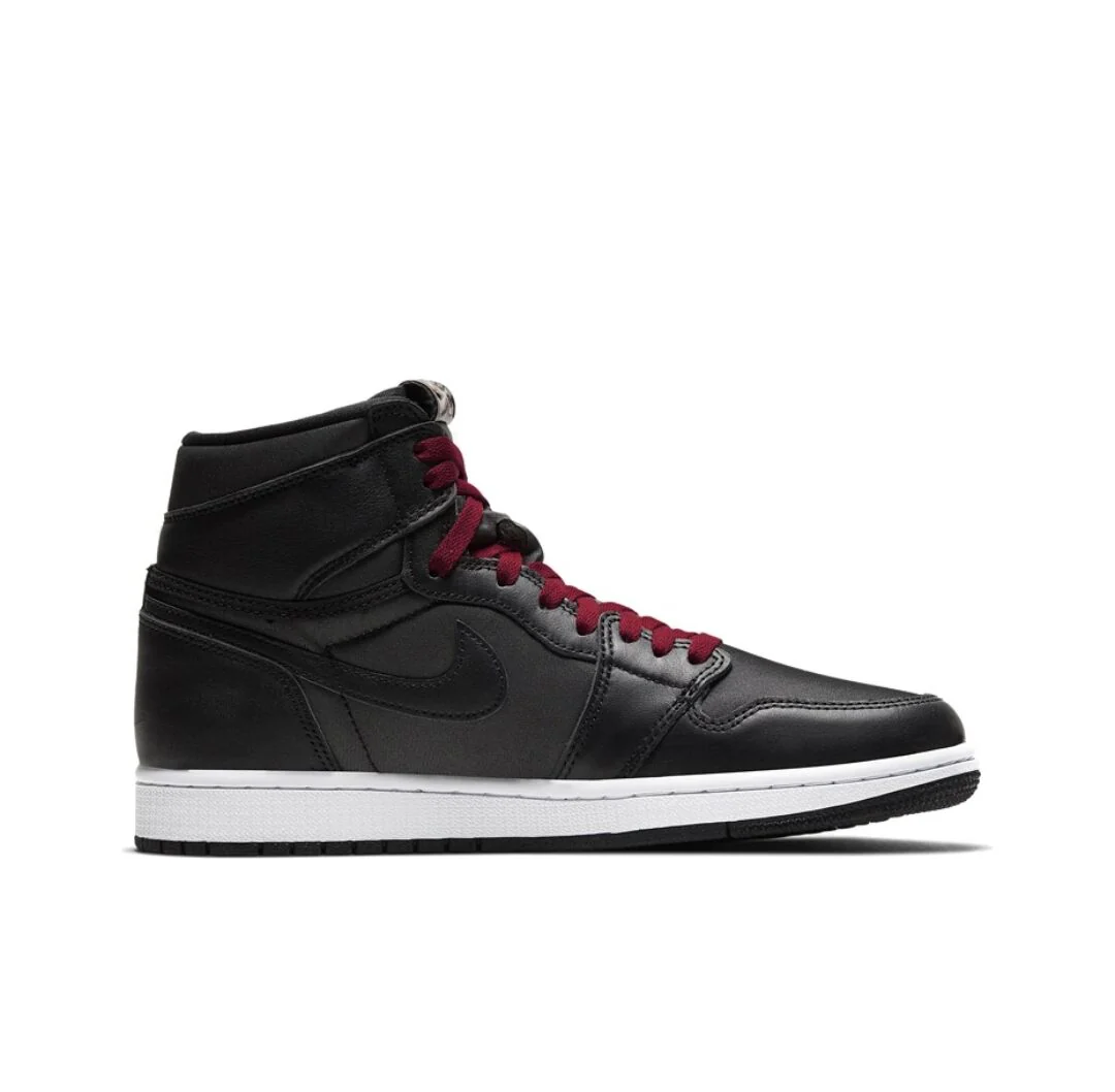 JORDAN 1 RETRO HIGH x BLACK SATIN GYM RED - Soul Replicas