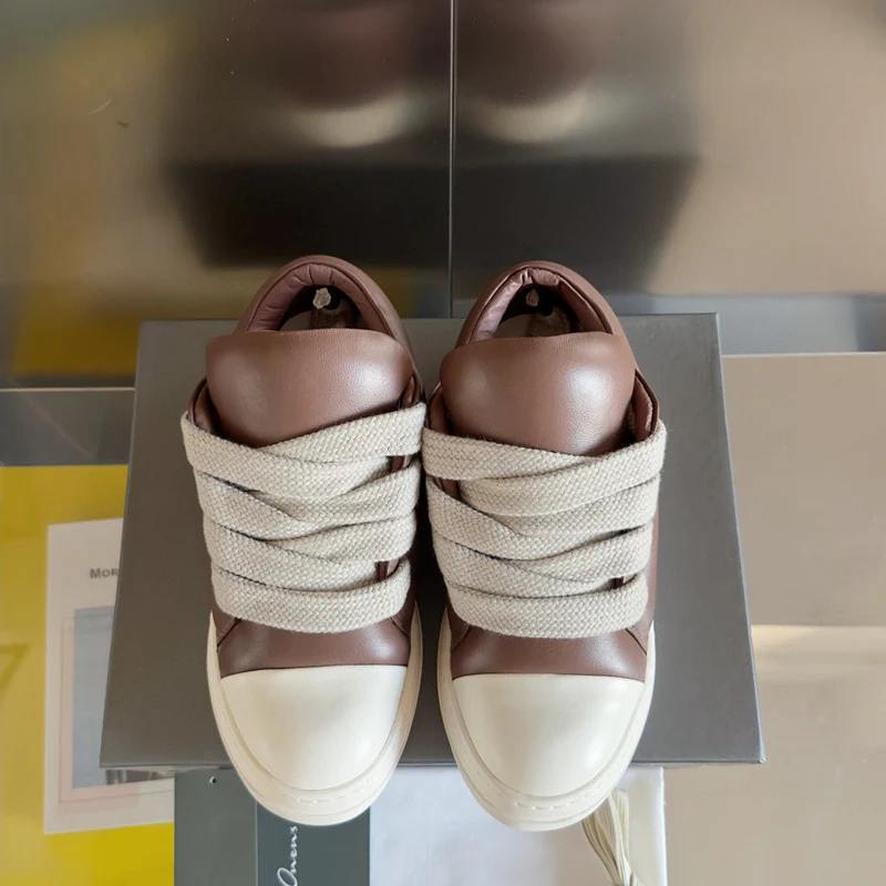 Rick Owens Brown Low-Top Sneakers - Soul Replicas