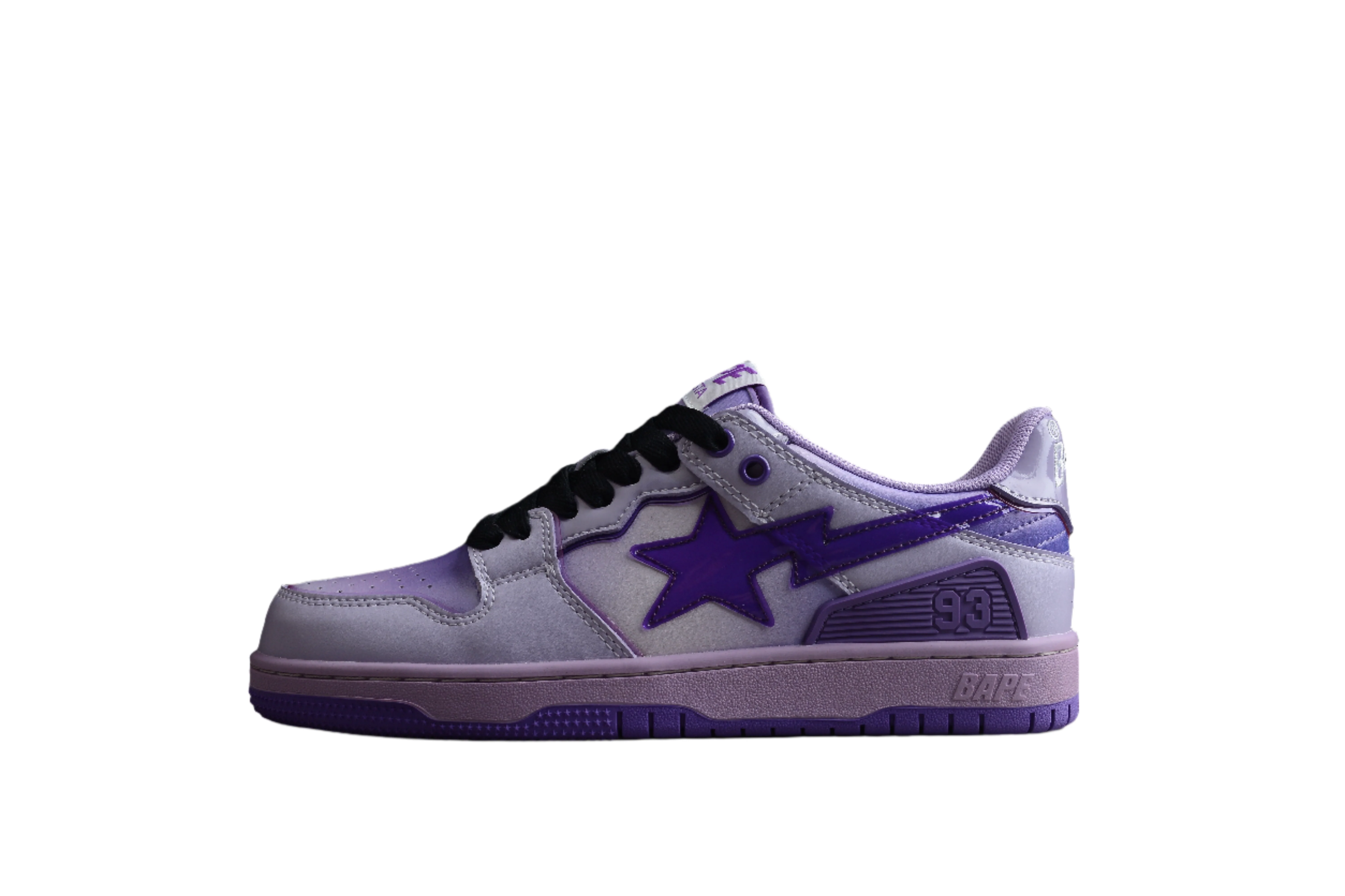 BAPE STA Low-Top Purple Gradient Sneakers - Soul Replicas