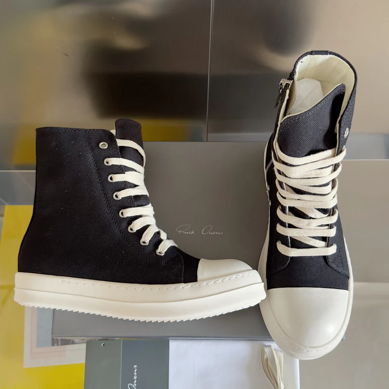 Rick Owens Black High-Top Sneakers - Soul Replicas