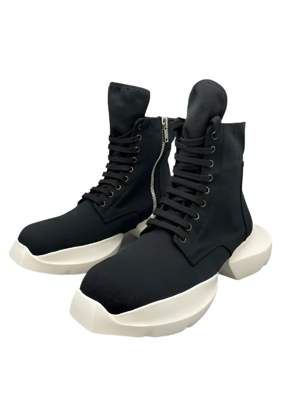 Rick Owens Black High-Top Platform Sneakers - Soul Replicas