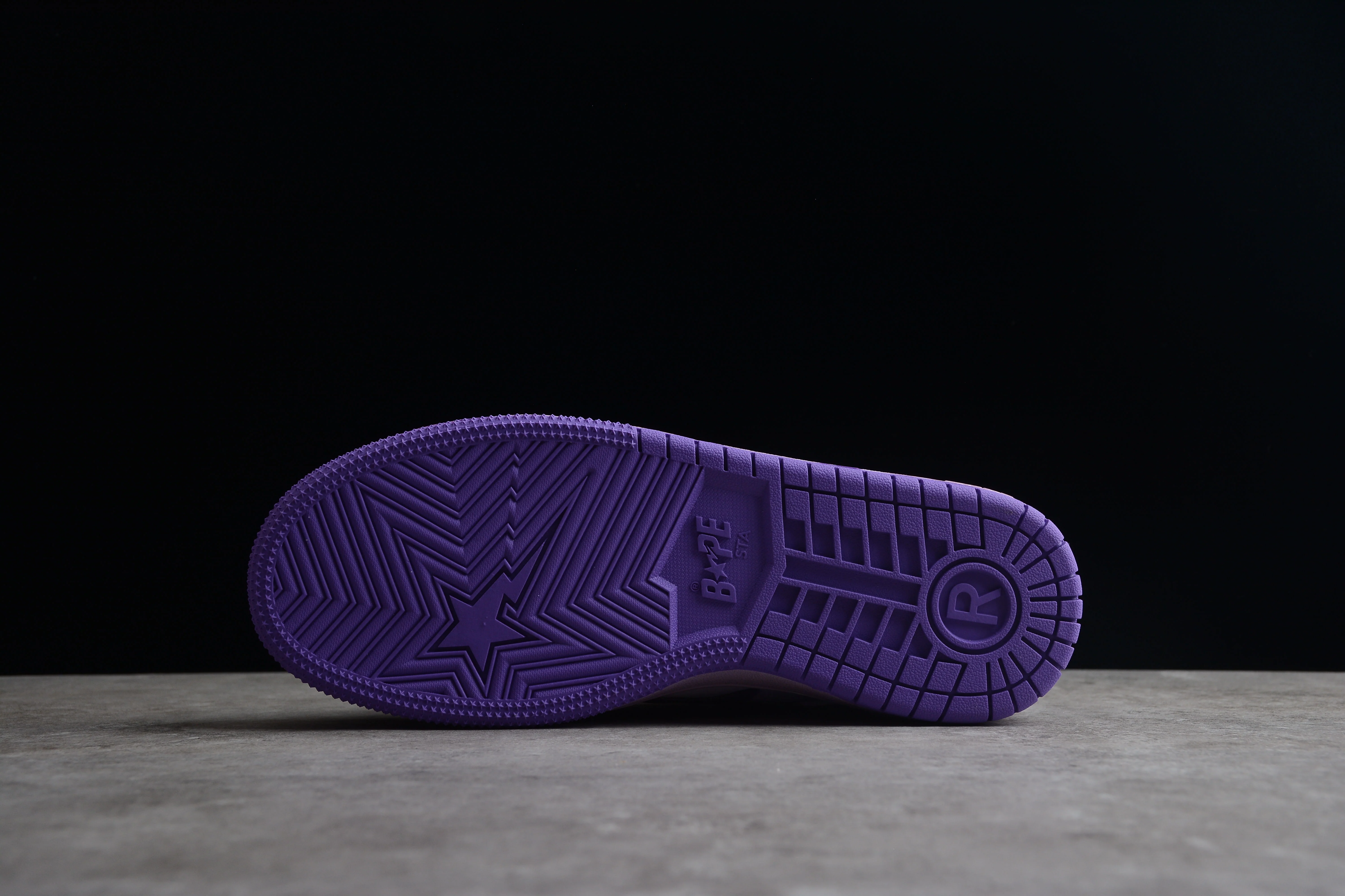 BAPE STA Low-Top Purple Gradient Sneakers - Soul Replicas