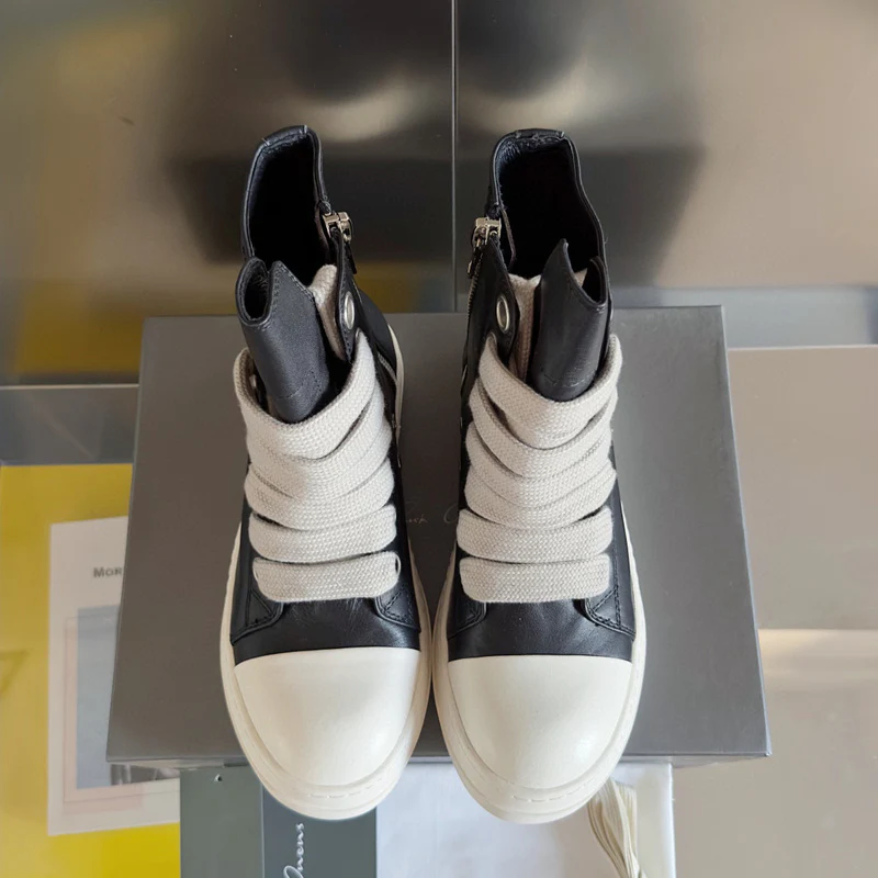 Rick Owens Black High-Top Sneakers - Soul Replicas