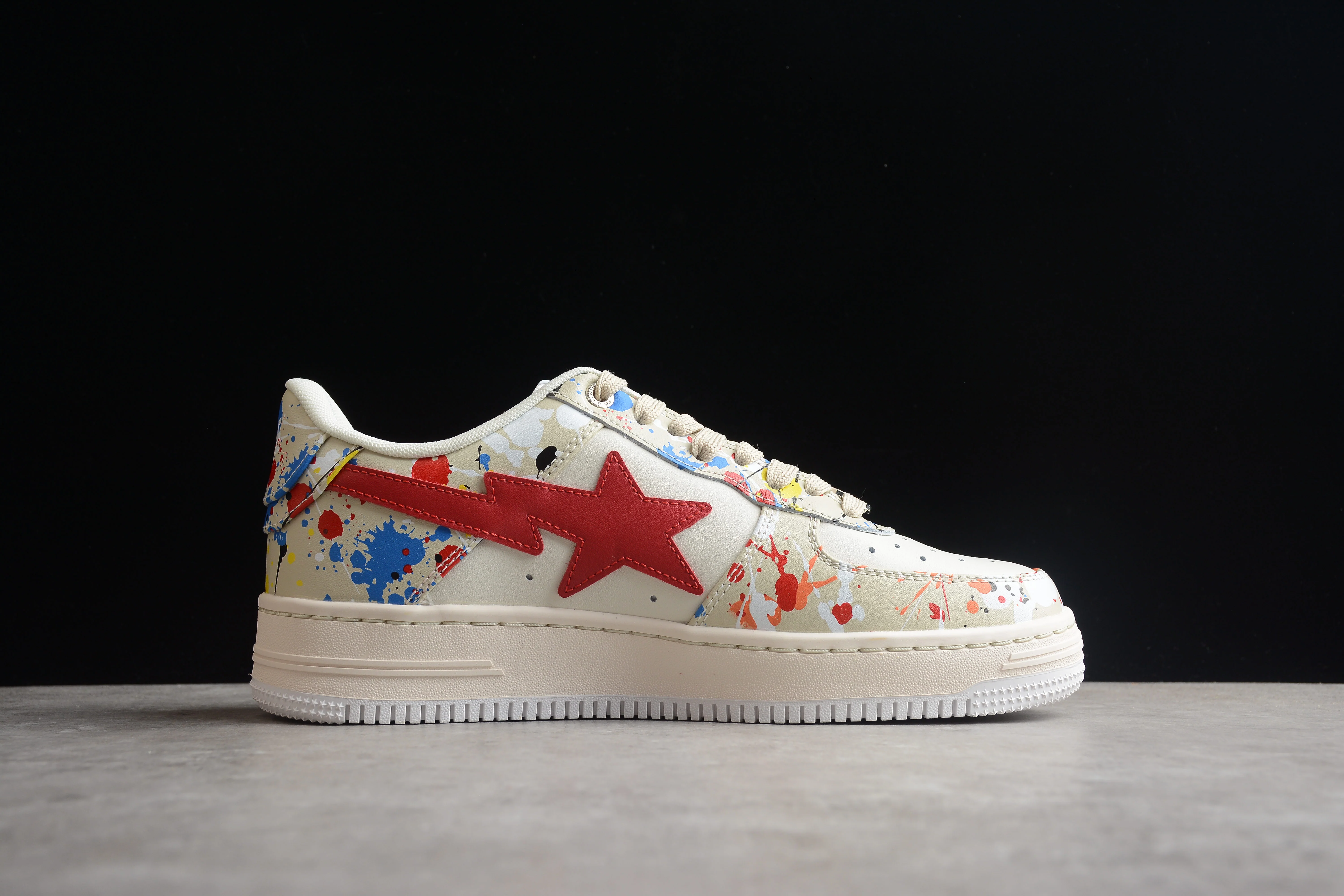 BAPE STA Splatter Low-Top Sneakers - Soul Replicas