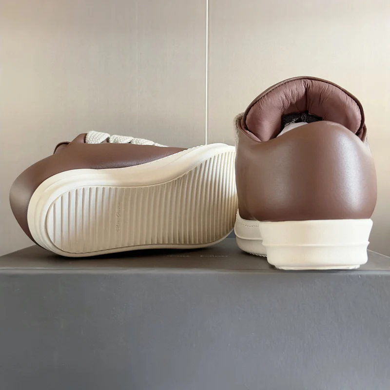Rick Owens Brown Low-Top Sneakers - Soul Replicas